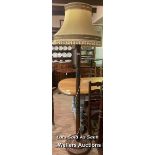 *CHINESE HARDWOOD STANDARD LAMP / LOCATED AT VICTORIA ANTIQUES, WADEBRIDGE, PL27 7DD
