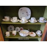 *CERAMICS TO INCLUDE YARMOUTH CUP, GOSS CUP, DECORATIVE PART TEA SET / LOCATED AT VICTORIA ANTIQUES,