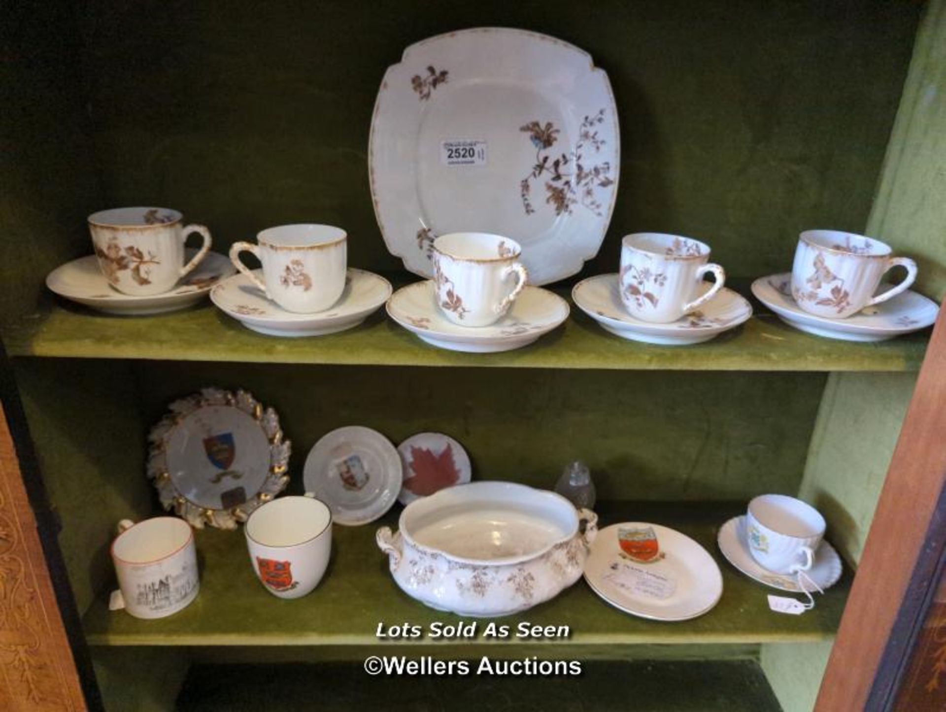 *CERAMICS TO INCLUDE YARMOUTH CUP, GOSS CUP, DECORATIVE PART TEA SET / LOCATED AT VICTORIA ANTIQUES,