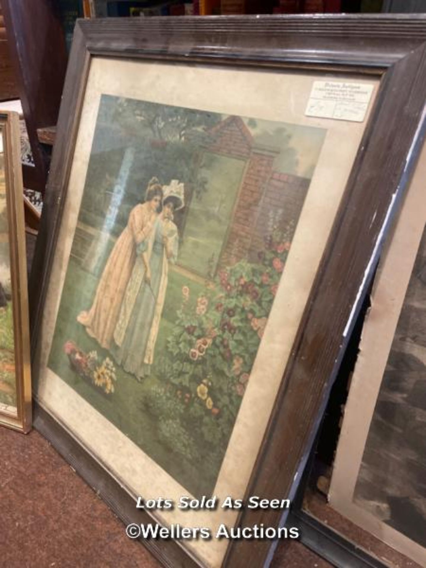 *THREE OLD PRINTS, TWO FRAMED AND GLAZED / LOCATED AT VICTORIA ANTIQUES, WADEBRIDGE, PL27 7DD - Image 3 of 4