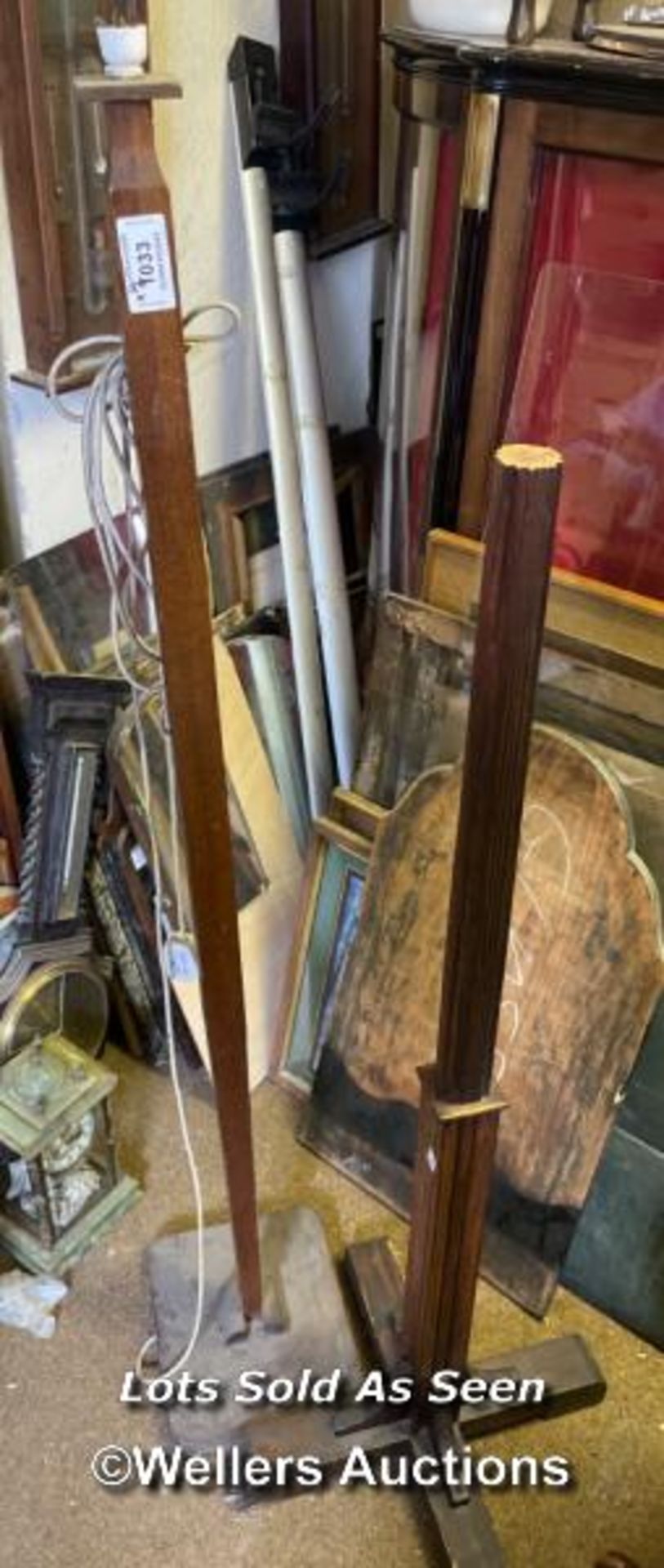 *TWO STANDARD LAMP BASES, ONE A/F / LOCATED AT VICTORIA ANTIQUES, WADEBRIDGE, PL27 7DD
