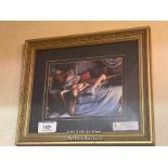 *FRAMED AND GLAZED NUDE PRINT, 43 X 38CM / LOCATED AT VICTORIA ANTIQUES, WADEBRIDGE, PL27 7DD