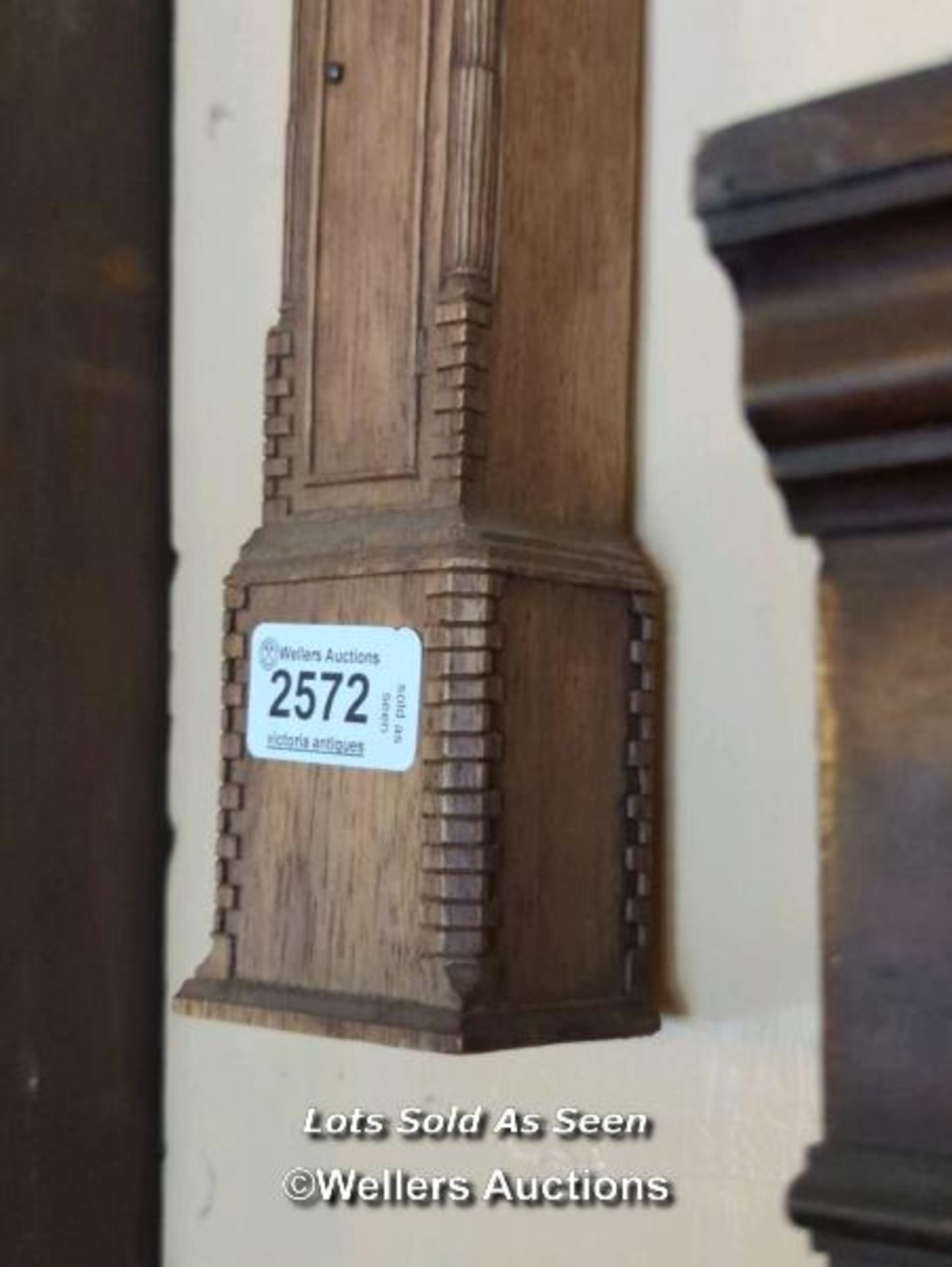 *MINIATURE LONGCASE CLOCK CASE, 37CM / LOCATED AT VICTORIA ANTIQUES, WADEBRIDGE, PL27 7DD - Image 3 of 3