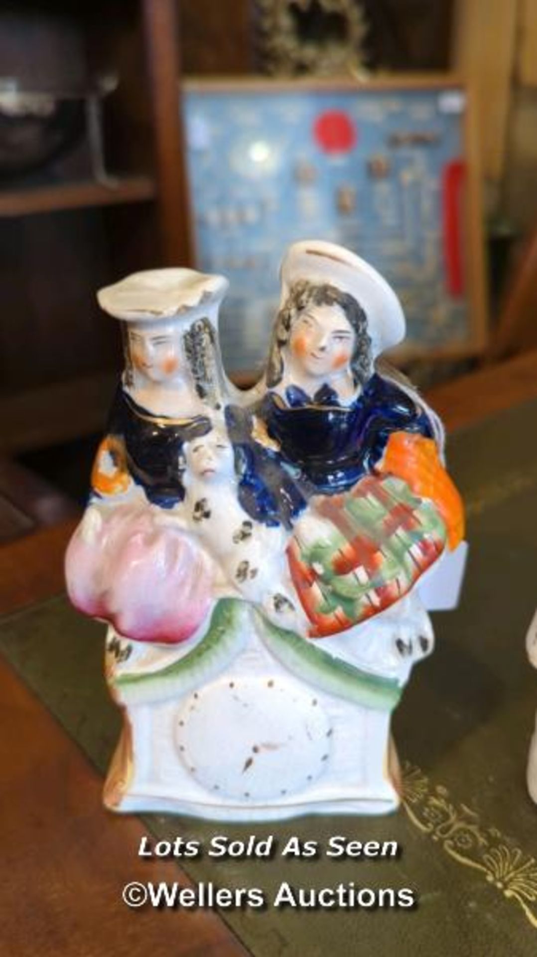 *FOUR STAFFORDSHIRE FIGURES / LOCATED AT VICTORIA ANTIQUES, WADEBRIDGE, PL27 7DD - Image 2 of 5