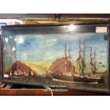 *CASED MODEL OF A TALL SHIP "MARY FOREVER" , 43 X 77 X 20CM / LOCATED AT VICTORIA ANTIQUES,