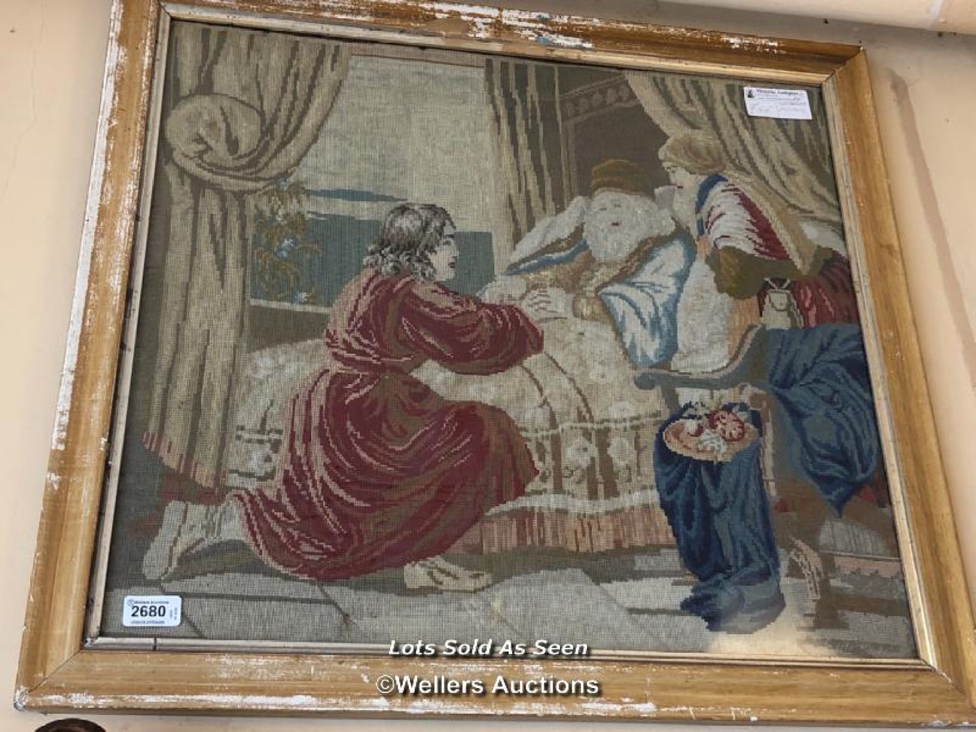 *WOOL TAPESTRY PICTURE / LOCATED AT VICTORIA ANTIQUES, WADEBRIDGE, PL27 7DD