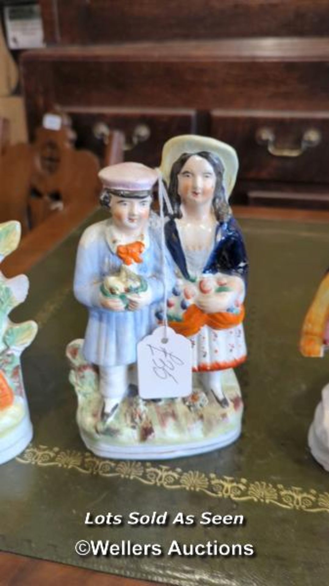 *FOUR STAFFORDSHIRE FIGURES / LOCATED AT VICTORIA ANTIQUES, WADEBRIDGE, PL27 7DD - Image 3 of 5