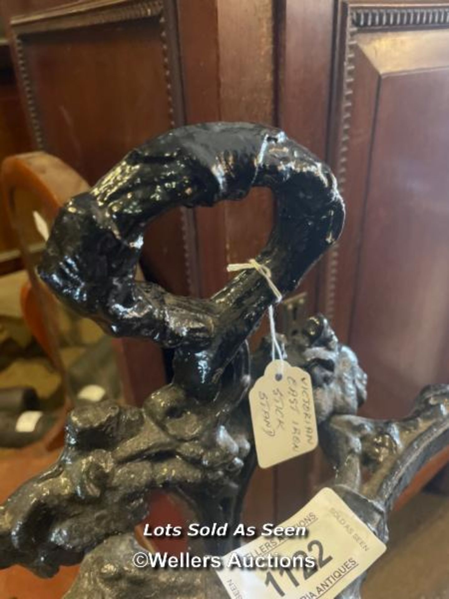 *VICTORIAN CAST IRON STICK STAND, 72CM HIGH / LOCATED AT VICTORIA ANTIQUES, WADEBRIDGE, PL27 7DD - Image 2 of 3