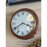 *VICTORIAN MAHOGANY FUSEE DIAL CLOCK / LOCATED AT VICTORIA ANTIQUES, WADEBRIDGE, PL27 7DD