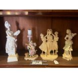 *FOUR FIGURINES INCLUDING 'THE THREE GRACES' / LOCATED AT VICTORIA ANTIQUES, WADEBRIDGE, PL27 7DD