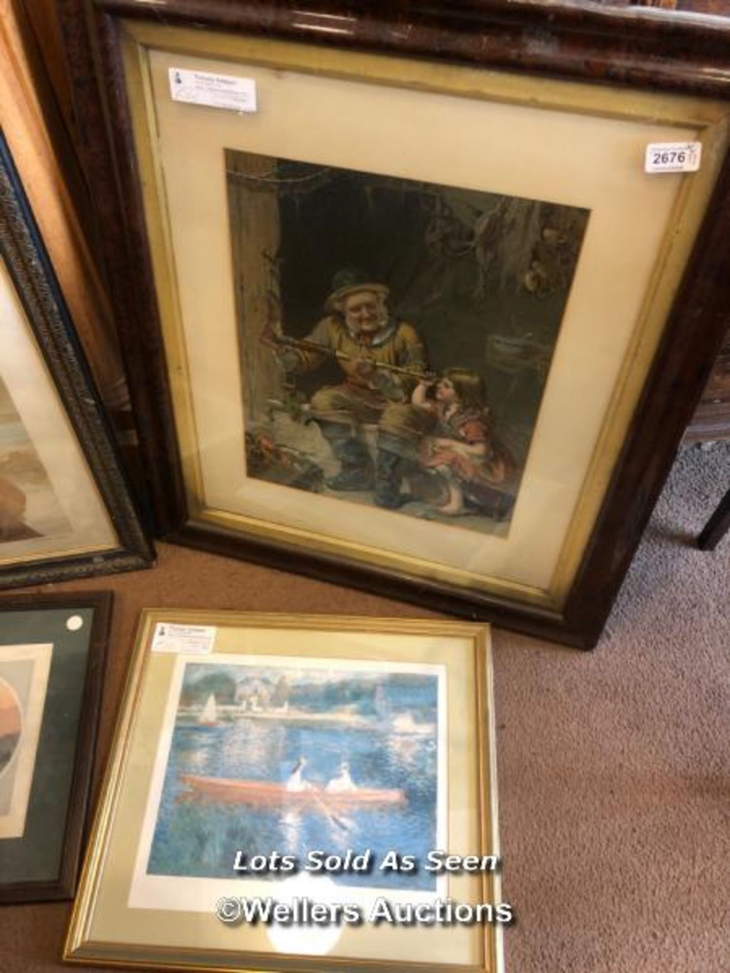 *4X ASSORTED FRAMED AND GLAZED PRINTS / LOCATED AT VICTORIA ANTIQUES, WADEBRIDGE, PL27 7DD - Image 3 of 3