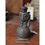 *SMALL BRONZE BELL: DUNLOP GOLFER WITH BALL / LOCATED AT VICTORIA ANTIQUES, WADEBRIDGE, PL27 7DD