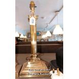 *BRASS CORINTHIAN TABLE LAMP BASE / LOCATED AT VICTORIA ANTIQUES, WADEBRIDGE, PL27 7DD