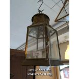 *HANGING LANTERN FITTED FOR ELECTRICITY / LOCATED AT VICTORIA ANTIQUES, WADEBRIDGE, PL27 7DD