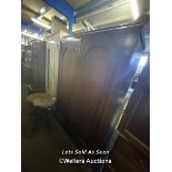 WARDROBE WITH TWO CUPBOARD DOORS, 53 X 22.5 X 76 INCHES / LOCATED AT VICTORIA ANTIQUES,