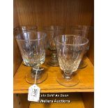 *5X GOOD QUALITY DRINKING GLASSES / LOCATED AT VICTORIA ANTIQUES, WADEBRIDGE, PL27 7DD