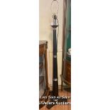*MODERN BLACK AND CHROME STANDARD LAMP / LOCATED AT VICTORIA ANTIQUES, WADEBRIDGE, PL27 7DD