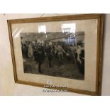 *FRAMED AND GLAZED PRINT OF LORD KITCHENER'S HOMECOMING, 104 X 78CM / LOCATED AT VICTORIA