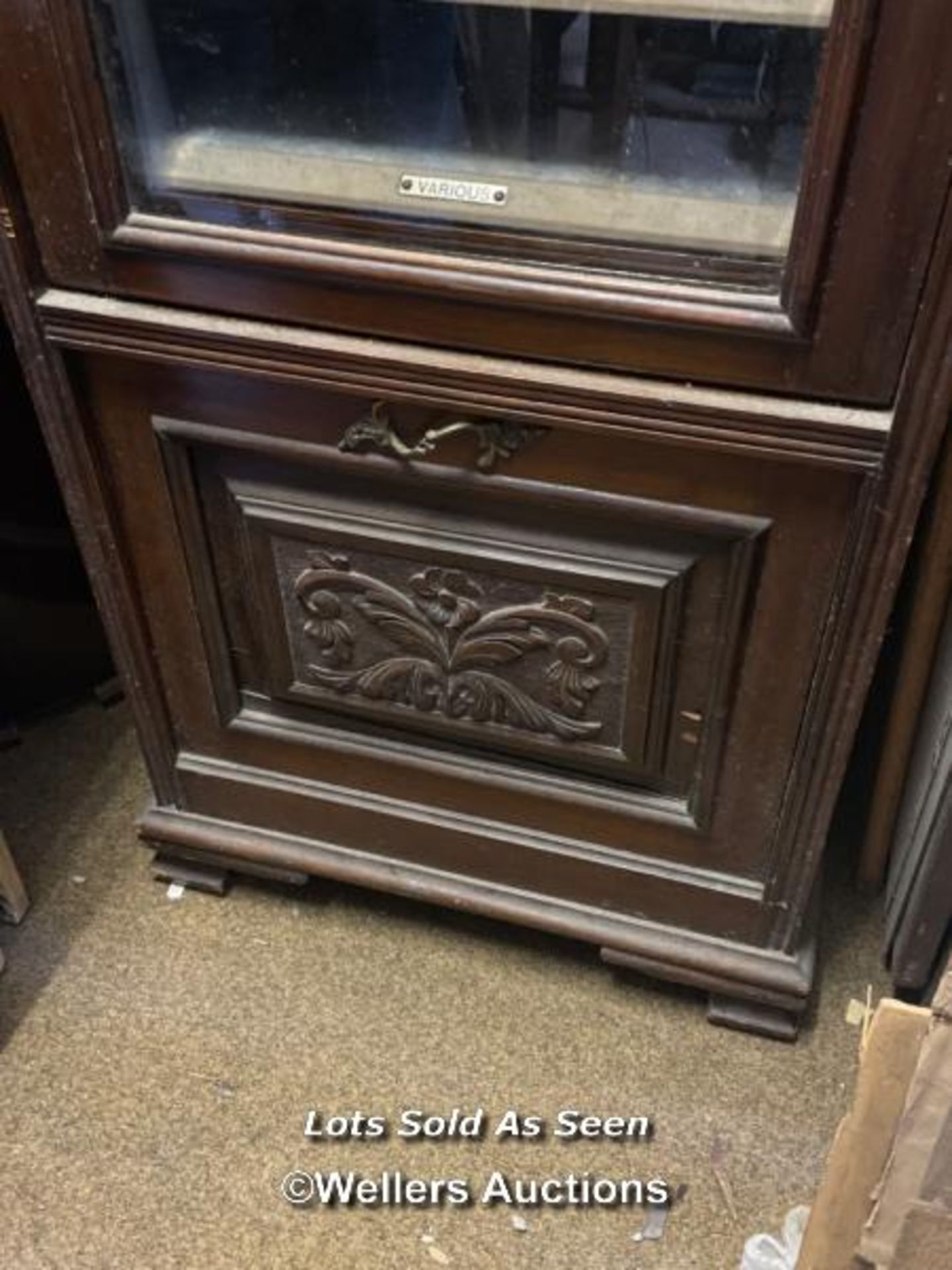 *MUSIC CABINET, 45.5 X 40.5 X 114CM / LOCATED AT VICTORIA ANTIQUES, WADEBRIDGE, PL27 7DD - Image 3 of 4