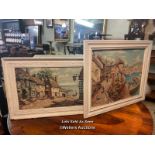 *TWO LOW RELIEF OIL PAINTINGS, THE LARGEST 73 X 61CM, BOTH BY A. ELLERY / LOCATED AT VICTORIA