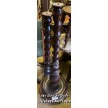 *ONE BARLEY TWIST STANDARD LAMP (DAMAGED) / LOCATED AT VICTORIA ANTIQUES, WADEBRIDGE, PL27 7DD