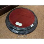 *WOODEN BASE FOR 35CM DIAMETER DOME / LOCATED AT VICTORIA ANTIQUES, WADEBRIDGE, PL27 7DD
