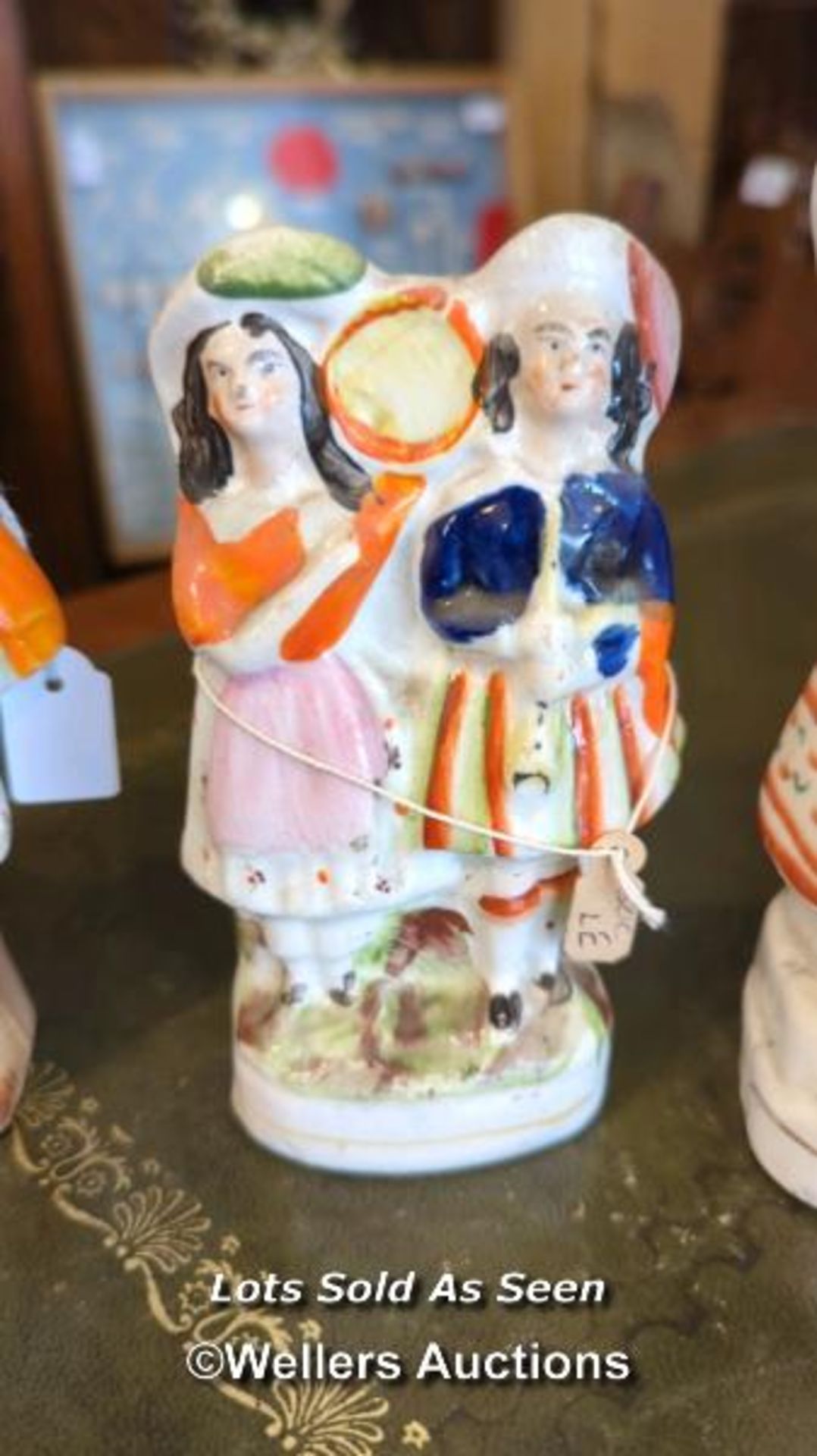 *FOUR STAFFORDSHIRE FIGURES / LOCATED AT VICTORIA ANTIQUES, WADEBRIDGE, PL27 7DD - Image 3 of 5