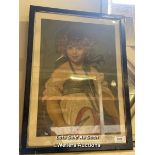 *FRAMED AND GLAZED PRINT CALLED 'THE LITTLE MISCHIEF', 58 X 73CM / LOCATED AT VICTORIA ANTIQUES,