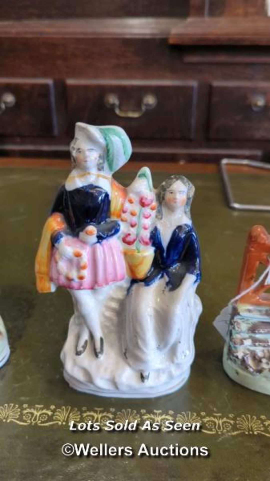 *FOUR STAFFORDSHIRE FIGURES / LOCATED AT VICTORIA ANTIQUES, WADEBRIDGE, PL27 7DD - Image 4 of 5