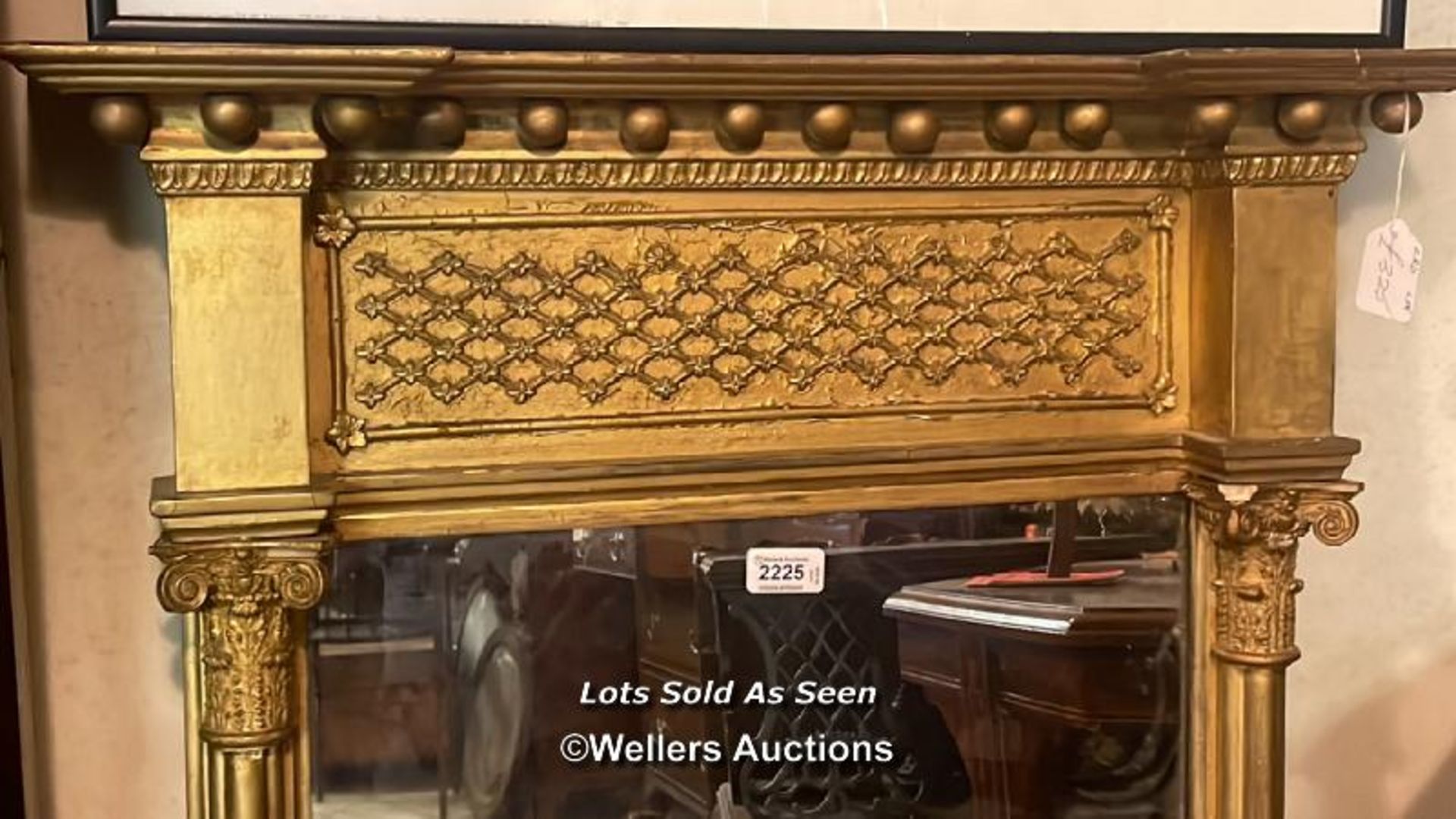 *RECTANGULAR GILT PIER GLASS, 100CM / LOCATED AT VICTORIA ANTIQUES, WADEBRIDGE, PL27 7DD - Image 2 of 2