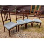 SET OF FOUR DINING CHAIRS / COLLECTION LOCATION: WOKING (GU24), FULL ADDRESS AND VENDOR CONTACT