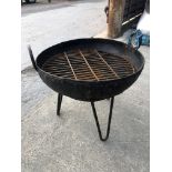 *FIRE PIT ON STAND - 48CM (DIA) X 39CM (H) / COLLECTION LOCATION: WELLERS AUCTIONS (GU1 4SJ)