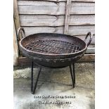 *FIREPIT ON STAND, 35CM (H) X 43CM (DIA) / COLLECTION LOCATION: WELLERS AUCTIONS (GU1 4SJ)