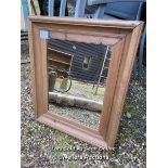 FRAMED MIRROR, 66CM (H) X 53CM (W) / COLLECTION LOCATION: WOKING (GU24), FULL ADDRESS AND VENDOR