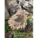 *RECONSTITUTED STONE LION PLAQUE, 47CM (H) X 42CM (W) / COLLECTION LOCATION: ALBOURNE (BN6), FULL