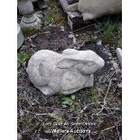 *RECONSTITUTED STONE RABBIT STATUE, 46CM (L) X 23CM (W) / COLLECTION LOCATION: ALBOURNE (BN6),