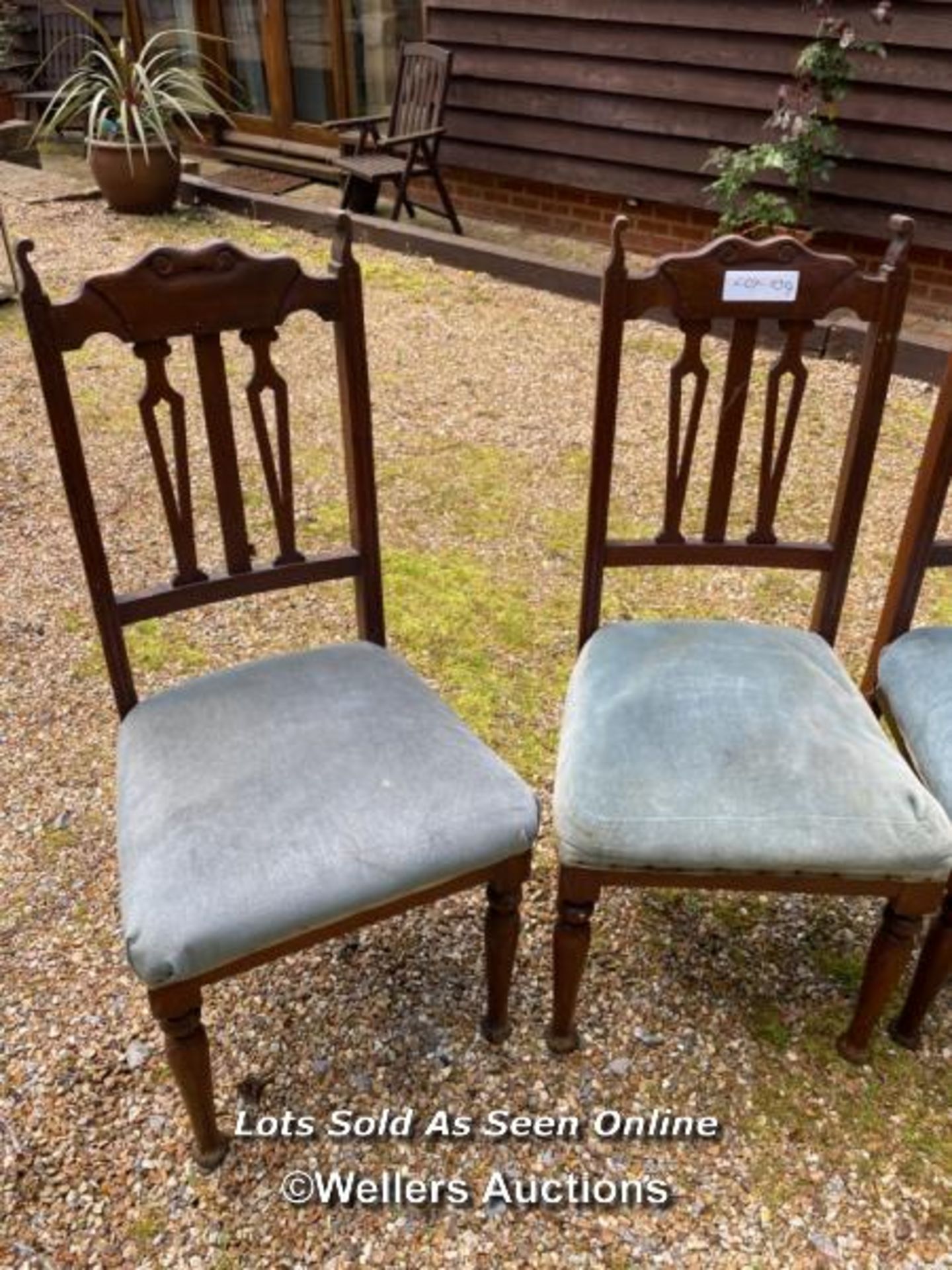 SET OF FOUR DINING CHAIRS / COLLECTION LOCATION: WOKING (GU24), FULL ADDRESS AND VENDOR CONTACT - Image 2 of 3