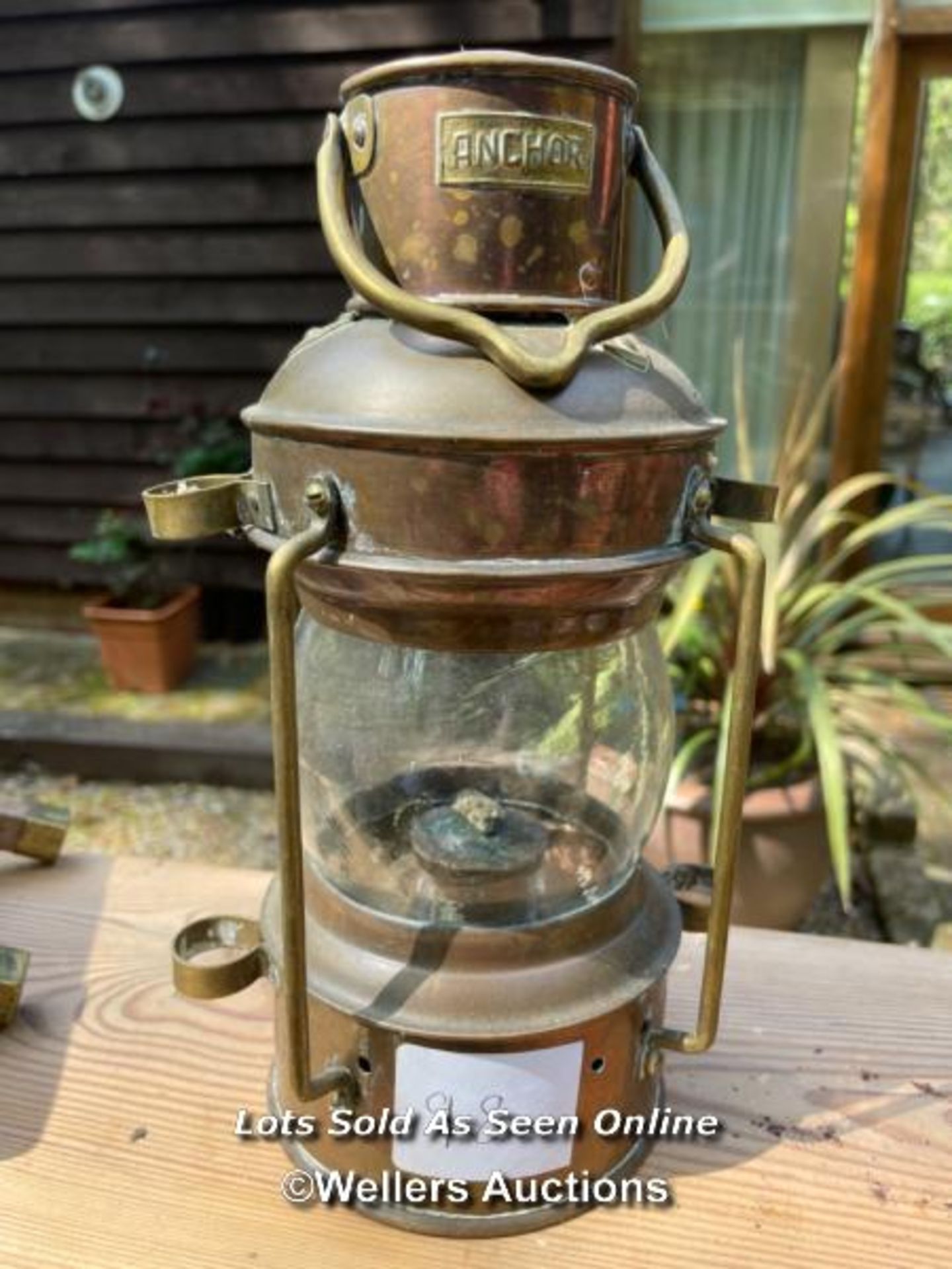 ANCHOR OIL LANTERN, VINTAGE MAX SIEVERT LIGHTER AND AN OLD ELECTRIC HEATER / COLLECTION LOCATION: - Image 3 of 5