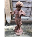 *CAST IRON CHERUB, 50CM (H) / COLLECTION LOCATION: WELLERS AUCTIONS (GU1 4SJ)