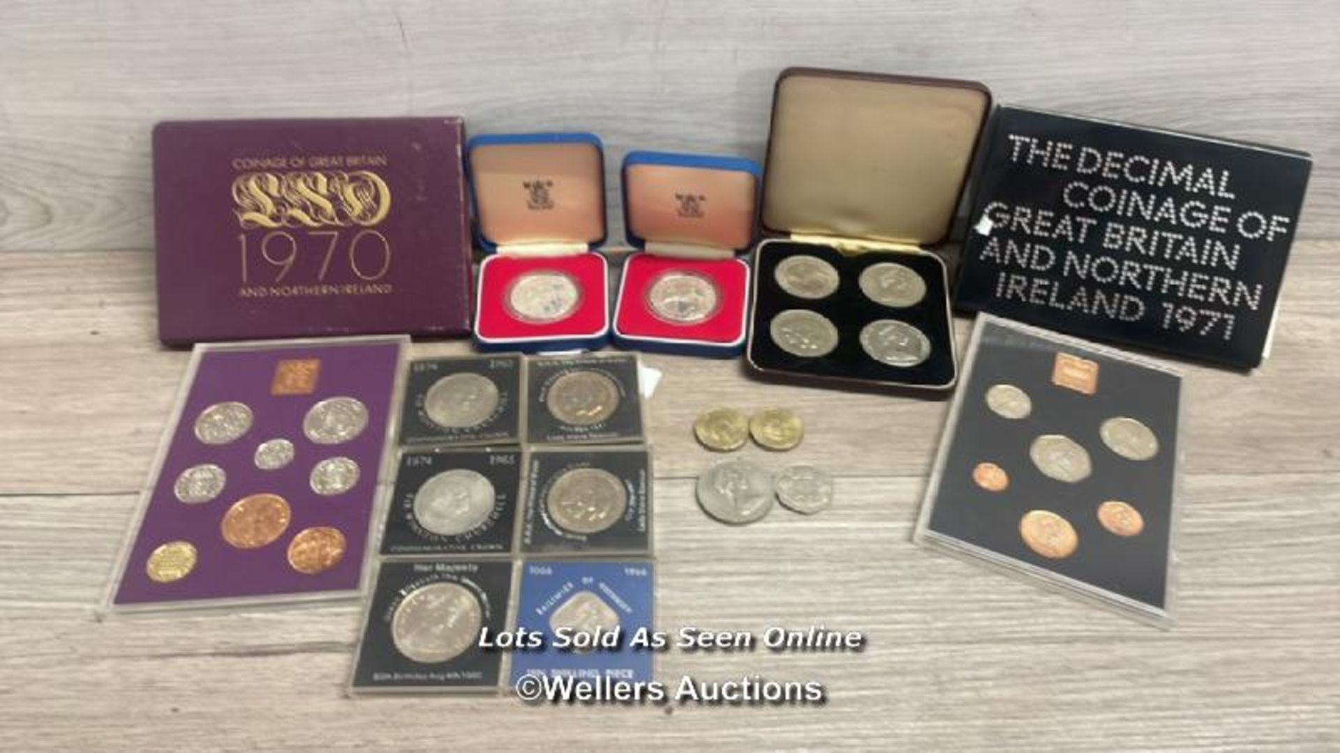 COLLECTION OF COINS, INCLUDING 1970 COINAGE OF GREAT BRITAIN AND WINSTON CHURCHILL COMMEMORATIVE