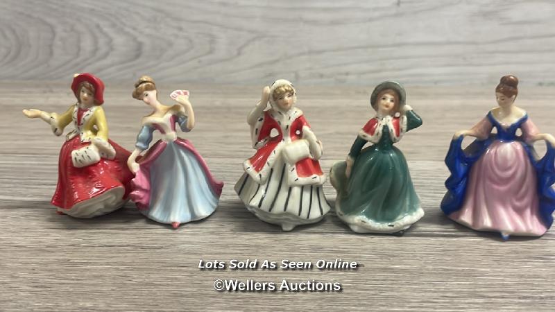 COLLECTION OF SMALL MAINLY ROYAL DOULTON AND COALPORT FIGURINES, TALLEST 14.5CM HIGH (34) - Image 8 of 27