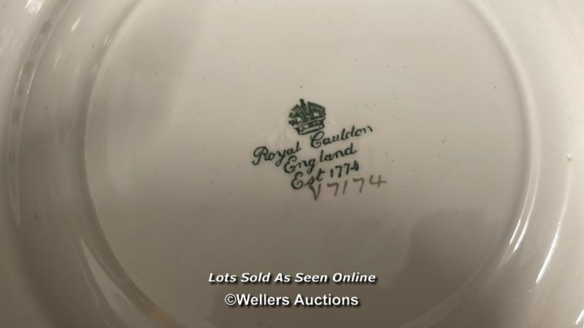 ASSORTED CHINA PLATES AND SAUCERS INCLUDING ROYAL DOULTON "VICTORIA" , ROYAL DOULTON "OLD COLONY" - Image 3 of 13