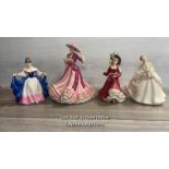 FOUR ROYAL DOULTON FIGURINES - SARA, KATE, PATRICIA AND CAROL