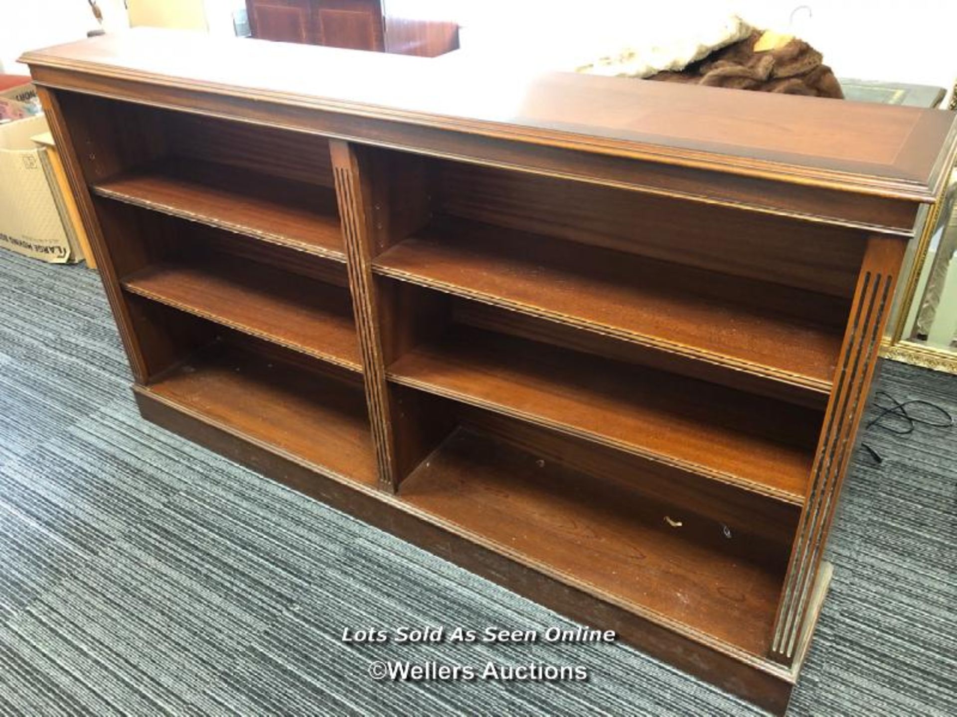 MID-RISE BOOKCASE WITH SIX SHELVES / COLLECTION LOCATION: GODALMING (GU6), FULL ADDRESS AND CONTACT