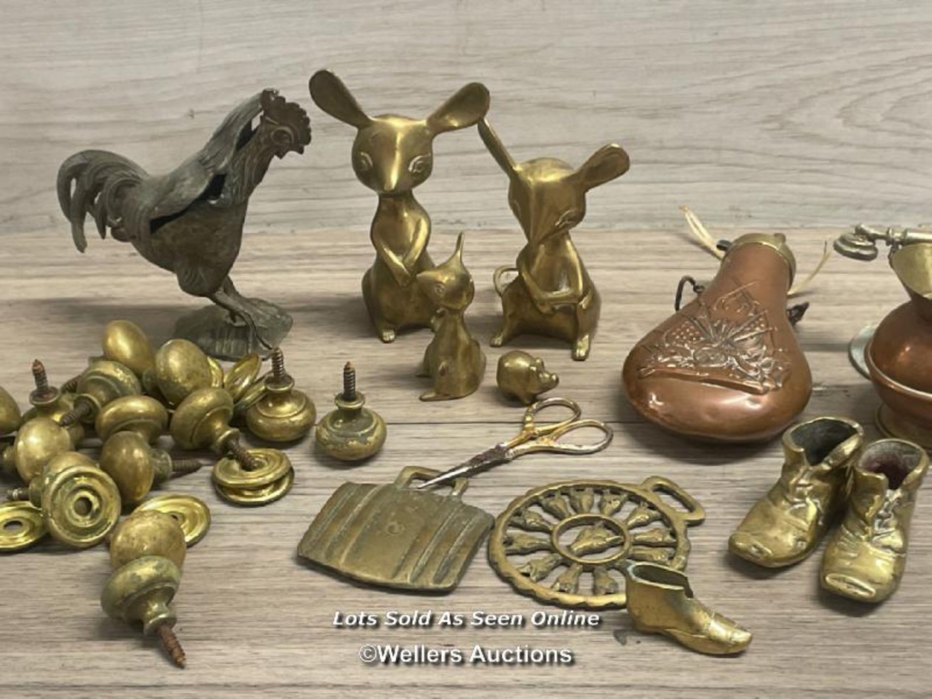 ASSORTED BRASS WARE INCLIDING ANIMALS