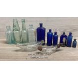 ASSORTED APOTHECARY BOTTLES