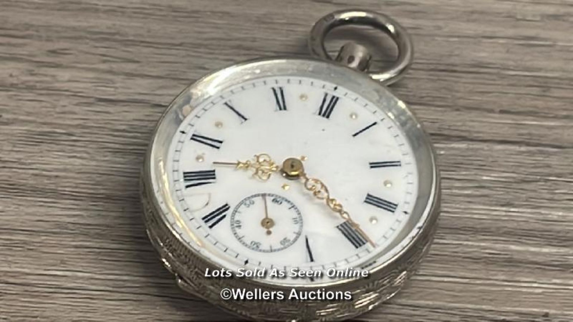 THREE HALLMARKED SILVER POCKET WATCHES, LARGEST 5CM DIAMETER - Image 11 of 15