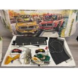 VINTAGE SCALEXTRIC 300 SET, PLAYWORN, MISSING ONE CONTROLER