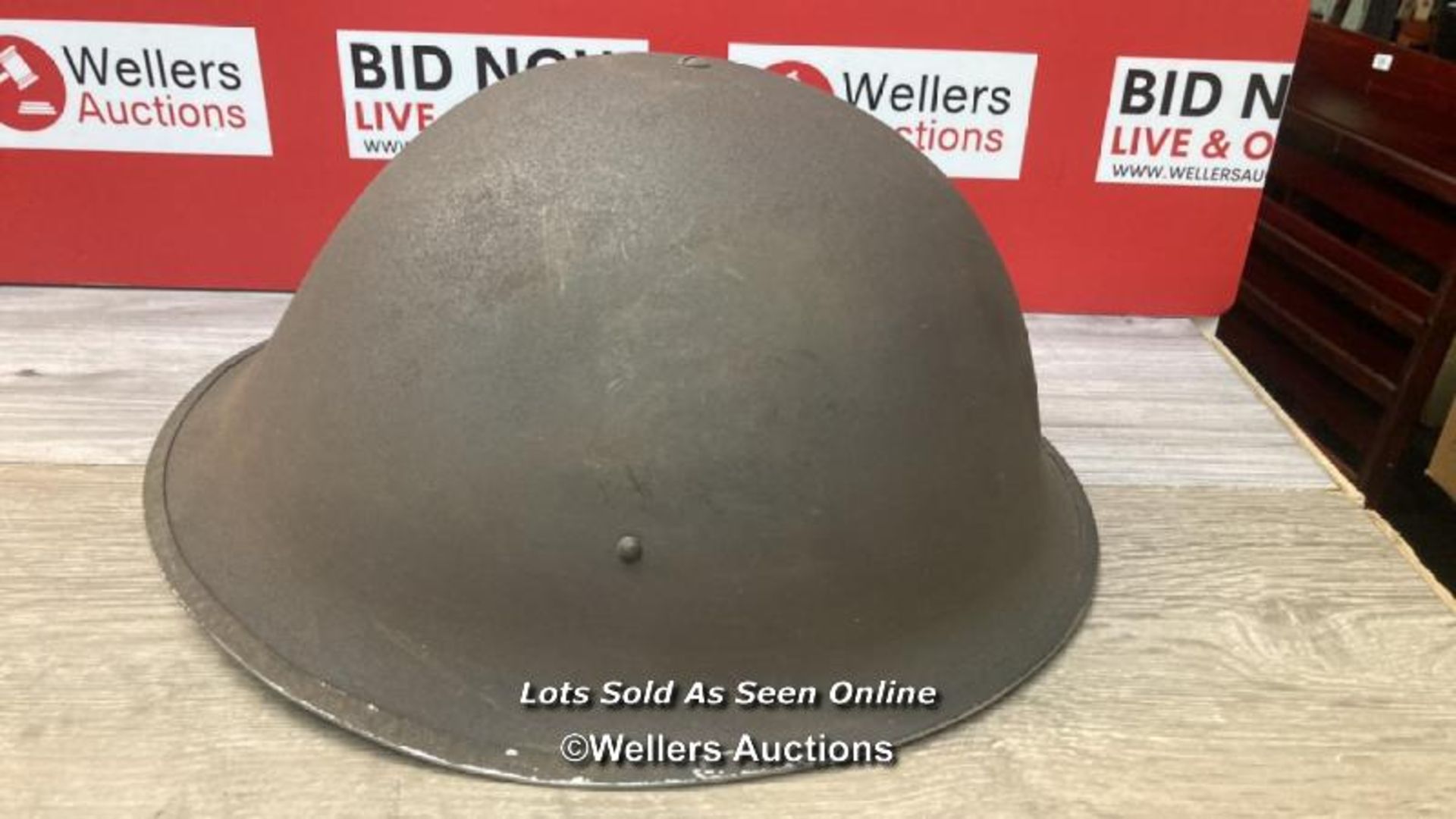 *BRITISH WORLD WAR II WARDEN'S HELMET HOME FRONT 1939-1945 - Bild 2 aus 4