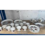 A PART ROYAL WORCESTER "EVERSHAM" TEA SERVICE AND SIMILAR COOKWARE (25)